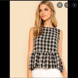 Storets Lisa Tweed Sleeveless Top - Size S